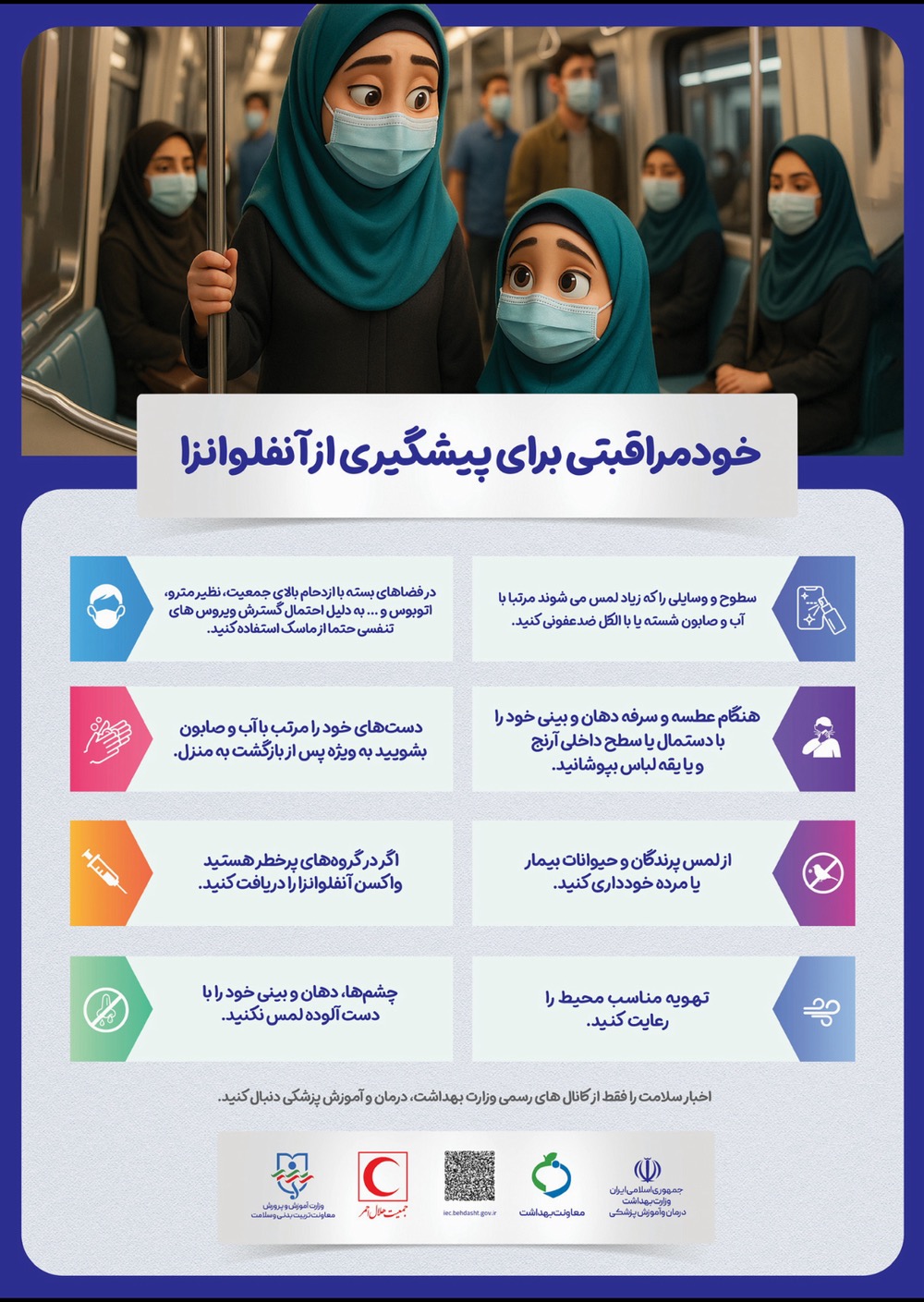 خودمراقبتی-برای-پیشگیری-از-آنفلوآنزا